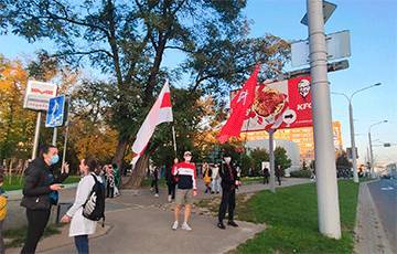 В разных районах Минска собираются протестующие