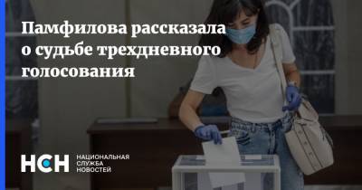 Памфилова рассказала о судьбе трехдневного голосования