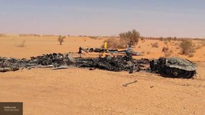 Снимок с места аварии вертолета опроверг вброс ПНС Ливии против РФ