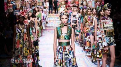 Пэчворк и буйство принтов в новой коллекции Dolce&Gabbana