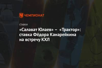 «Салават Юлаев» – «Трактор»: ставка Фёдора Канарейкина на встречу КХЛ