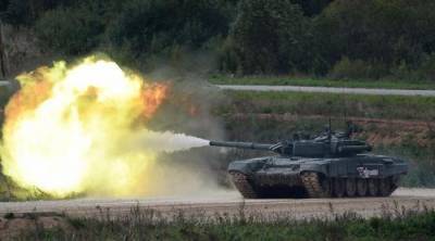 Танки Т-90А отработали действия в обороне на учениях «Кавказ-2020»