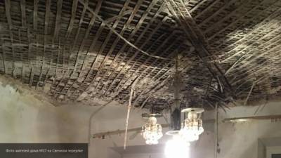 Кадры обрушения потолка в московской квартире попали в Сеть