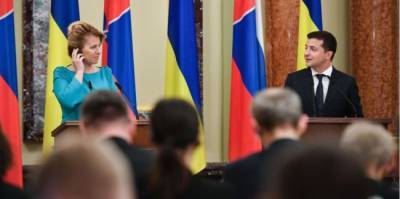 На встрече с президентом Словакии Зеленский вспомнил о Белоруссии