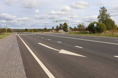 В Тверской области запустили движение на отремонтированном участке дороги