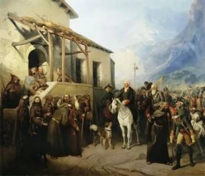 В этот день в 1799 году Александр Суворов начал штурм перевала Сен-Готард