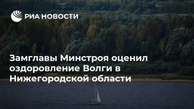 Замглавы Минстроя оценил оздоровление Волги в Нижегородской области