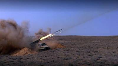 Появилось видео отработки артиллерийского огня на учениях «Кавказ-2020»