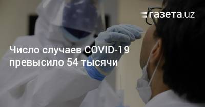 Число случаев COVID-19 превысило 54 тысячи