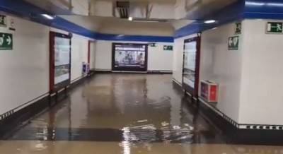 В Мадриде мощный ливень затопил станции метрополитена (ВИДЕО)