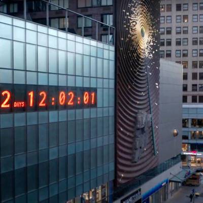 "Климатические часы" установили в центре Нью-Йорка