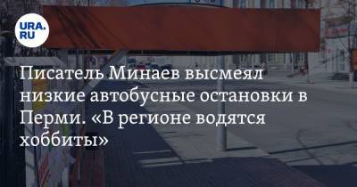 Писатель Минаев высмеял низкие автобусные остановки в Перми. «В регионе водятся хоббиты». ВИДЕО