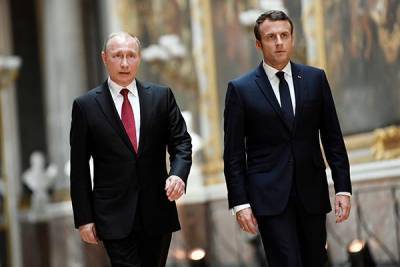 МИД Франции расследует, почему разговор Путина и Микрона попал в СМИ