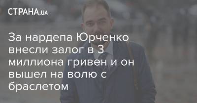 За нардепа Юрченко внесли залог в 3 миллиона гривен и он вышел на волю с браслетом