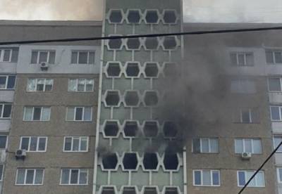 В Киеве произошел пожар в многоэтажке (фото)
