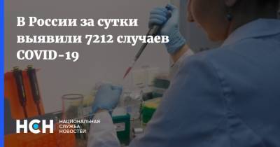 В России за сутки выявили 7212 случаев COVID-19