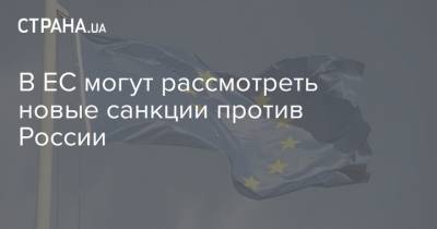 В ЕС могут рассмотреть новые санкции против России