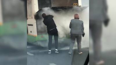 Перевозчик прокомментировал пожар в пассажирском автобусе в Воронеже