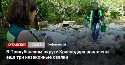 В Прикубанском округе Краснодара выявлены еще три незаконные свалки