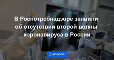 В Роспотребнадзоре заявили об отсутствии второй волны коронавируса в России