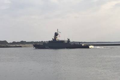 МРК «Зеленый дол» Балтийского флота провел стрельбу «Калибром» в Белом море