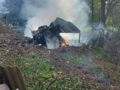 В Сербии истребитель МиГ-21 разбился во дворе жилого дома