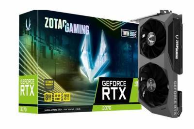 Видеокарты GeForce RTX 3070 появились в каталогах ряда европейских ритейлеров — €520-€680