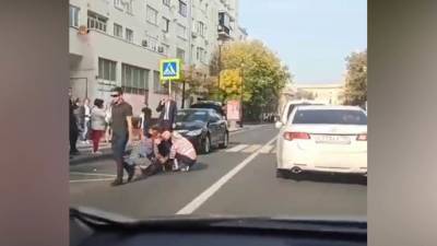Легковушка сбила девочку на переходе в центре Москвы