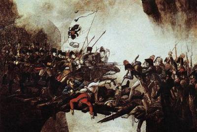 25 сентября 1799 года Суворов победил в сражении за туннель Урнер-лох и Чертов мост