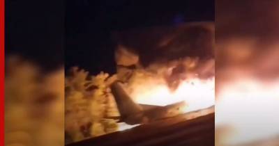 Военный самолет с курсантами разбился под Харьковом: видео