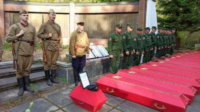 В Ленобласти захоронили останки 442 погибших в боях за Ленинград
