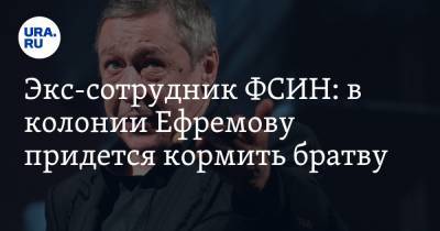 Экс-сотрудник ФСИН: в колонии Ефремову придется кормить братву