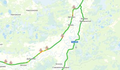 На небольшом участке трассы Тюмень – Ханты-Мансийск множество ограничений движения