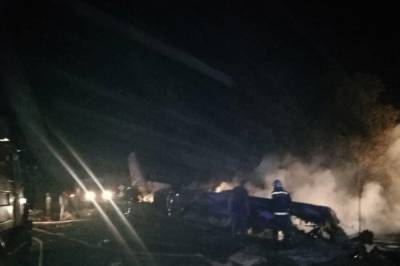 В МВД озвучили предварительную причину крушения самолета с курсантами под Чугуевом
