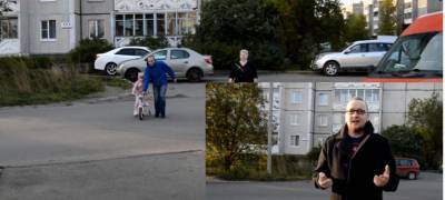 Житель Петрозаводска попросил ГИБДД доделать пешеходный переход (ВИДЕО)