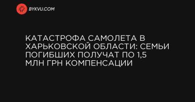 Катастрофа самолета в Харьковской области: семьи погибших получат по 1,5 млн грн компенсации