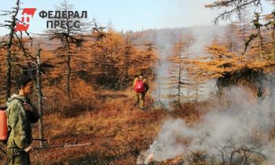 Природный пожар в Магаданской области захватил площадь в 290 гектаров