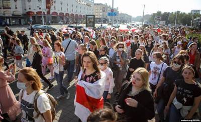 В Минске прошёл очередной женский марш и задержания — фото, видео