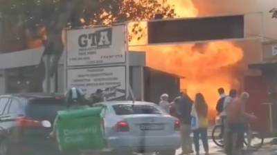 В центре Сочи прогремел взрыв, обгорел один человек. Видео