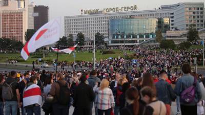 Белорусских журналистов задержали после протестов в Минске