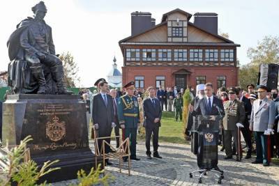 Во Владимирской области открыли памятник Александру Суворову