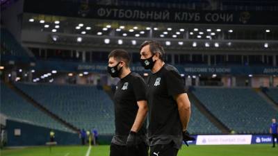 Тренер «Краснодара» Мусаев раскритиковал состояние газона на стадионе в Сочи