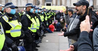 В Лондоне произошли столкновения полиции и Covid-диссидентов