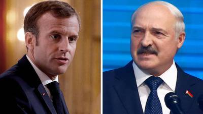 Макрон призвал Лукашенко добровольно покинуть пост президента