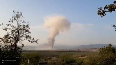 Минобороны Армении опубликовало видео отражения атаки в Карабахе