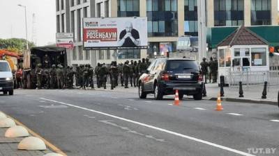 Протесты в Беларуси: силовики перекрывают центральные улицы Минска
