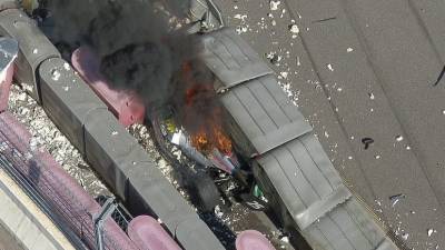 Опубликовано видео аварии, из-за которой была прервана гонка «Формулы-2» в Сочи
