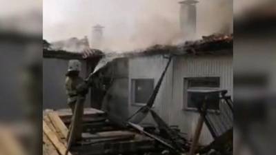В Башкирии на ферме вспыхнул крупный пожар