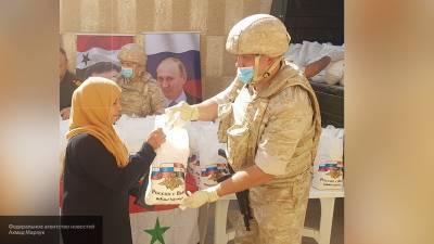 Россия доставила жителям сирийской Аль-Кисвы более двух тонн продовольствия