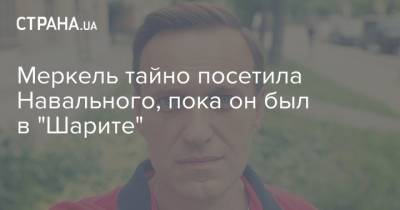 Меркель тайно посетила Навального, пока он был в "Шарите"